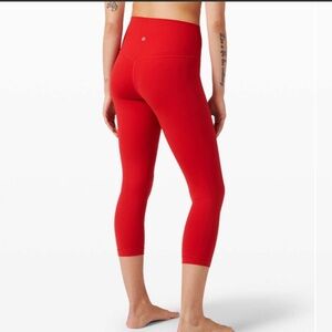 Lululemon Align™ Crop *21"
Dark Red Cropped Leggings size 2 yoga athletic